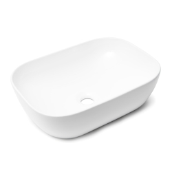 Umyvadlo na desku SAT Infinitio 45,5x32,5 cm, bílá mat