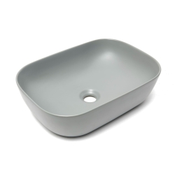 Umyvadlo na desku SAT Infinitio 45,5x32,5 cm, šedá mat