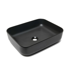 Umyvadlo na desku SAT Infinitio 50x39 cm, černá mat