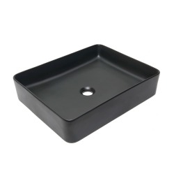 Umyvadlo na desku SAT Infinitio 50x40 cm, černá mat