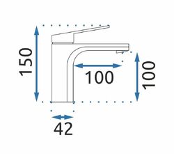 Náhled obrázku:  Umyvadlová baterie REA Marco broušené zlato