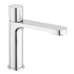 Umyvadlová baterie SAT Fusion bez výpusti páka bílé sklo