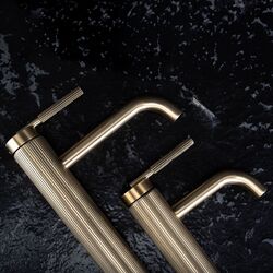 Náhled obrázku:  Umyvadlová baterie vysoká REA Argon broušené zlato