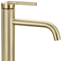 Náhled obrázku:  Umyvadlová baterie vysoká REA Argon broušené zlato