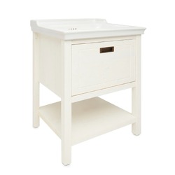 Umyvadlový stolek vč. umyvadla Naturel Country 79,5x85x53 cm bílá COUNTRY80ZBI