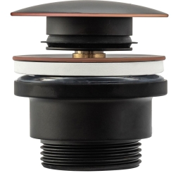 Univerzální umyvadlová výpusť REA Click-clack černá - REA-A5218