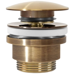 Univerzální umyvadlová výpusť REA Click-clack kartáčované Antique - REA-A8110