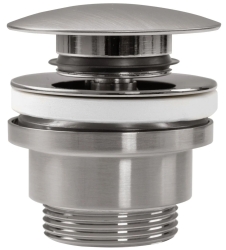 Univerzální umyvadlová výpusť REA Click-clack kartáčovaný nikl INOX - REA-A6000