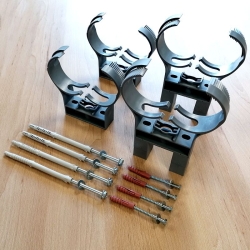 Náhled obrázku: Upevňovací sada Gerotop CLIC 90 pro BASIC 90 včetně šroubů a hmoždinek (zdivo) - VÝPRODEJ 1ks 