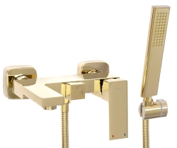 Vanová baterie 150mm vč. příslušenství REA FENIX zlato - REA-B5666