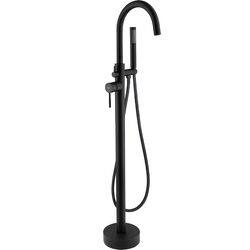 Náhled obrázku:  Vanová baterie do podlahy Rea Lungo Black