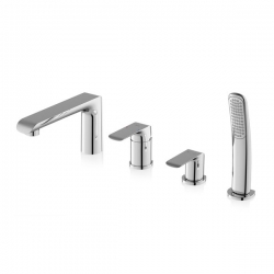 Vanová baterie na okraj vany, čtyřotvorová Ravak FLAT FL 026.00