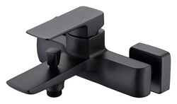 Náhled obrázku: Vanová baterie SAT Brevis bez sprchového setu 150 mm černá matná SATBSBRE222C 