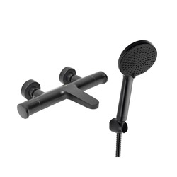 Vanová baterie SAT Dark s vanovým setem 150 mm černá matná SATBSDA222CSET1