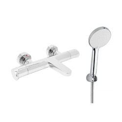 Vanová baterie SAT Dark s vanovým setem 150 mm chrom SATBSDA222CRSET1