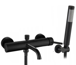 Vanová baterie se sprchou 150 mm REA LUNGO černá matná - REA-B6634