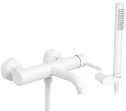 Vanová baterie se sprchou 150 mm REA LUNGO White Matt - REA-B8030