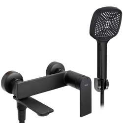 Vanová baterie se sprchou 150 mm REA Storm matná černá - REA-B9989