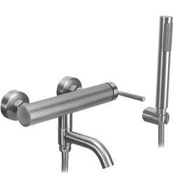 Vanová baterie se sprchou REA Argon Brush Nickel