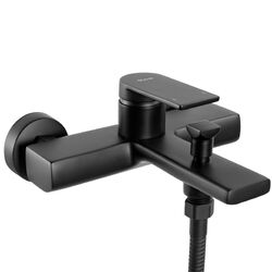 Náhled obrázku:  Vanová baterie se sprchou REA VERSO rozteč 150 mm černá