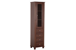 Vysoká skříňka Comad Retro 800, 45x180x36cm, tmavé dřevo