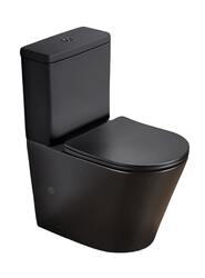 WC kombi komplet SAT Infinitio černá matná mat vario odpad SATINF031VPSNBKM