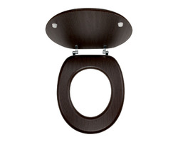 WC prkénko dřevo Novaservis MDF dýha WC/WENGE