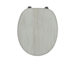 WC prkénko Novaservis dýhované dřevo MDF panty kov-chrom