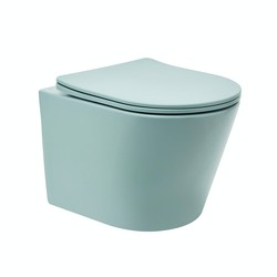 Wc s prkénkem softclose závěsné SAT Infinitio zelená mat SATINF010RREXPLGEM