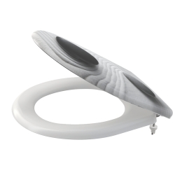 WC sedátko samosklápěcí ALCA A604 Zen Soft-Close, duroplast, antibacterial, flower