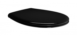 WC sedátko samosklápěcí Sapho Classic soft close černá/chrom