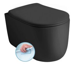 WC závěsné Kerasan Nolita NORIM 35x35x55 cm, černá mat