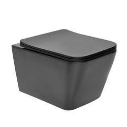 Wc závěsné SAT Infinitio včetně prkénka softclose černá mat SATINF012SREXPBKM