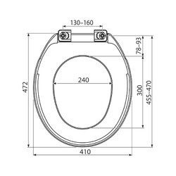 Náhled obrázku:   Wc prkénko Alcadrain A6550 Basic - rozměry