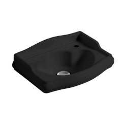 Závěsné umývátko Kerasan Retro 41x30cm černá mat
