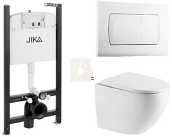 Závěsný wc set Jika do lehkých stěn + WC SAT vč. sedátka SAT SIKOJSTOR67
