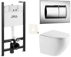 Závěsný wc set Jika do lehkých stěn + WC SAT vč. sedátka SAT SIKOJSTOR67CR