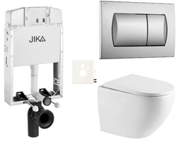 Závěsný wc set JIKA k zazdění + WC SAT vč. prkénka SIKOJZTOR67CRM