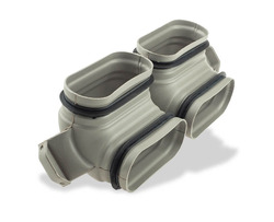 Náhled obrázku: Zehnder OnFloor Koleno 90° dvojitého potrubí CK 300 V 