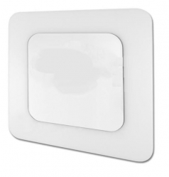 Zrcadlo Naturel Pavia 100x75 cm bílá ZAP10075W