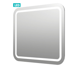Zrcadlo s LED osvětlením Naturel Pavia 60x60 cm
