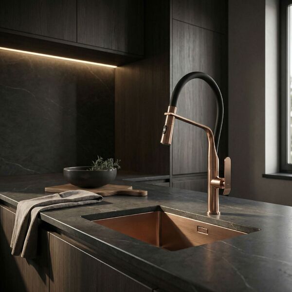 Doplňující obrázek k produktu Kuchyňská baterie REA CASTOR - Copper Brush