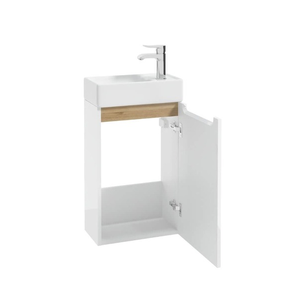 Doplňující obrázek k produktu Skříňka s umývátkem na wc bílá