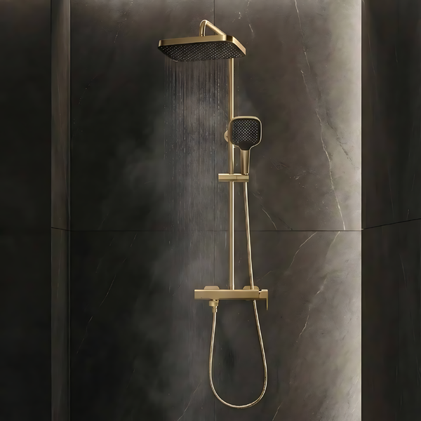 Doplňující obrázek k produktu Sprchový set Rea Arlo kartáčované zlato