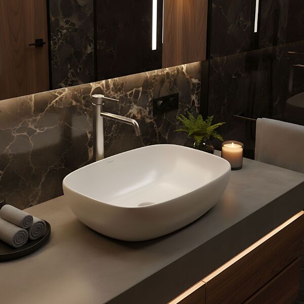 Doplňující obrázek k produktu Umyvadlová baterie vysoká REA Foster Brush Nickel