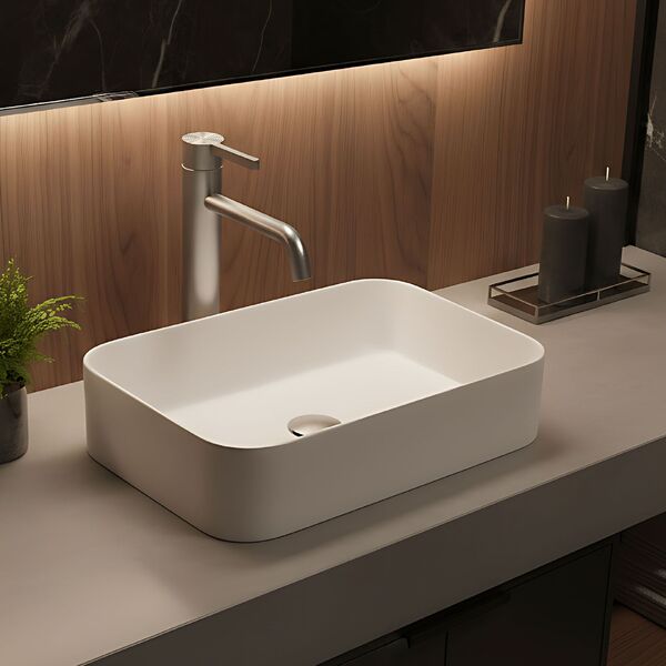 Doplňující obrázek k produktu Umyvadlová baterie vysoká REA Foster Brush Nickel