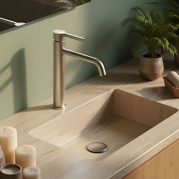 Doplňující obrázek k produktu Umyvadlová baterie vysoká REA Foster Brush Nickel