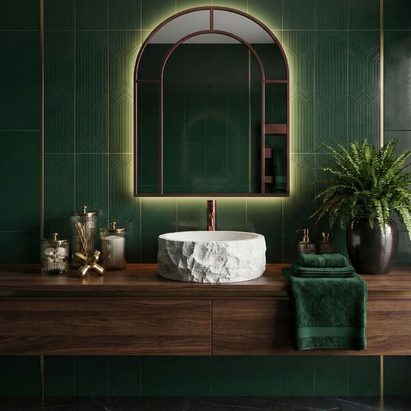 Doplňující obrázek k produktu REA Kulaté umyvadlo na desku 39 cm Alice