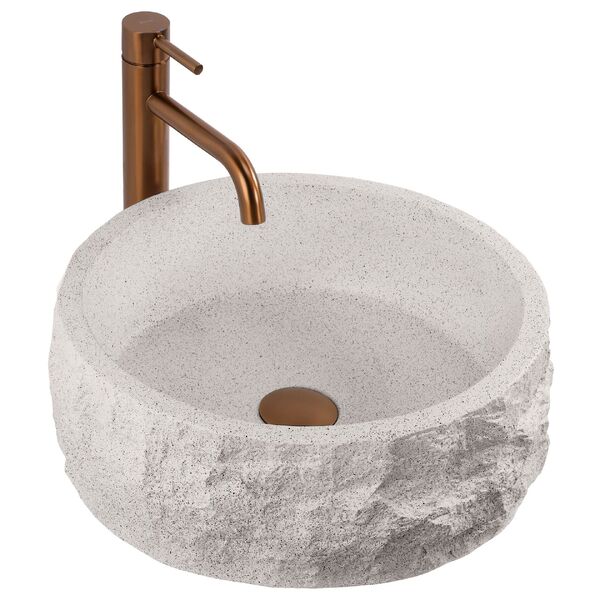 Doplňující obrázek k produktu REA Kulaté umyvadlo na desku 39 cm Alice Moon