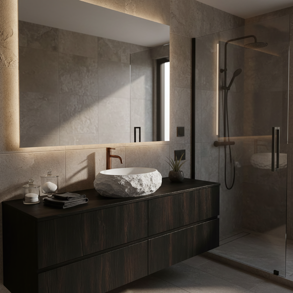 Doplňující obrázek k produktu REA Umyvadlo na desku 50x38 cm Mika Gabro